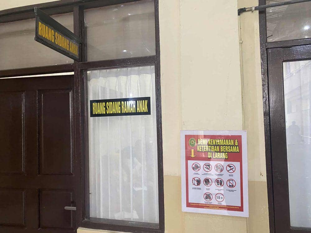Ruang sidang anak di Pengadilan Negeri Banjarmasin
