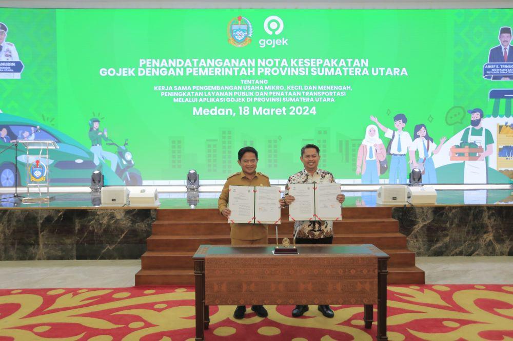 Pemprov Sumut Lanjutkan Nota Kesepahaman dengan Gojek