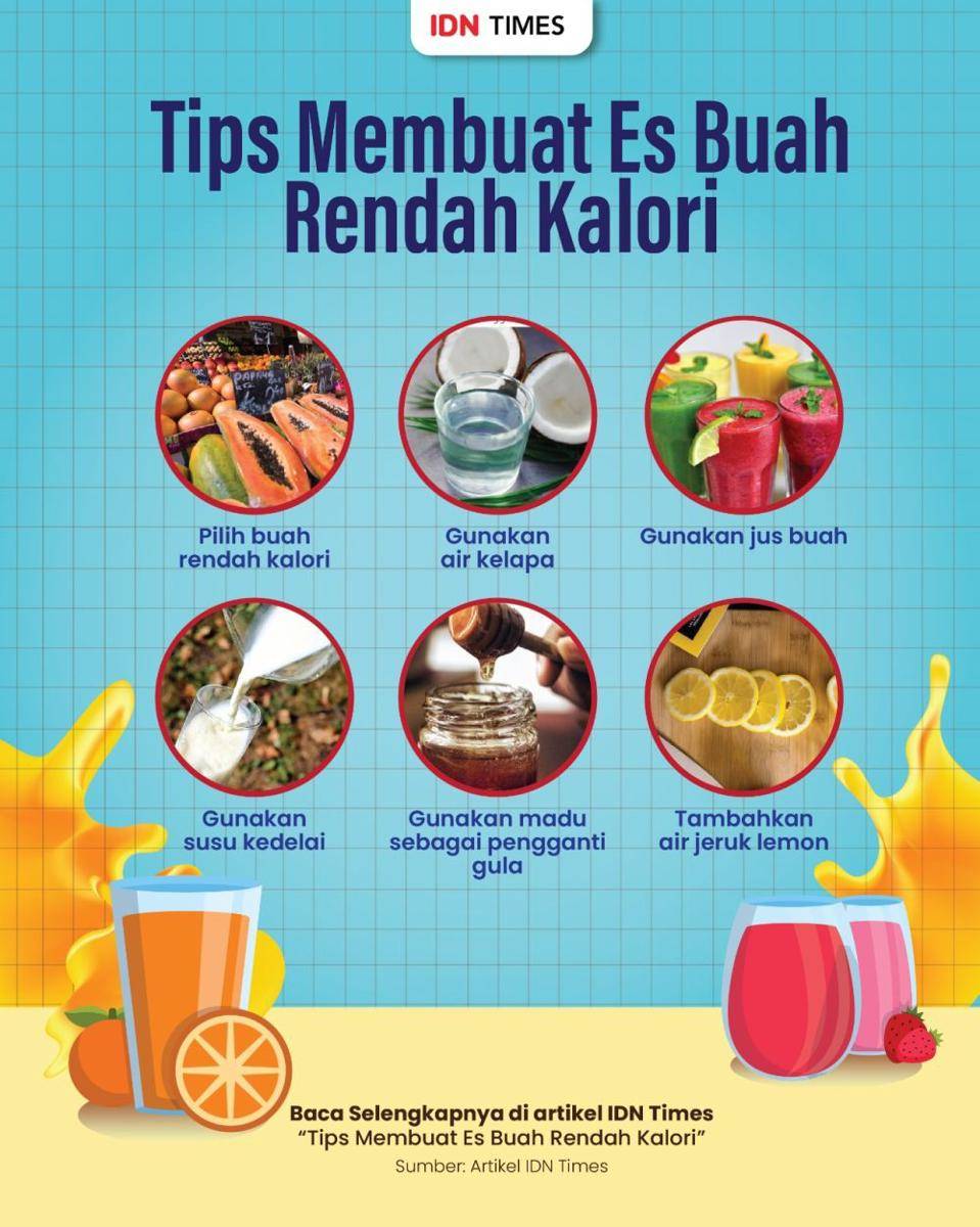 Infografis es buah rendah kalori (IDN Times/Aditya Pratama)