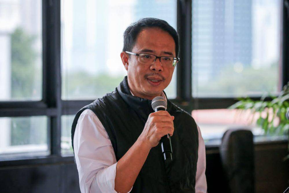 Presiden Direktur PT Agincourt Resources Muliady Sutio di pemaparan kinerja perusahaan di tahun 2023 (15/03/2024). (dok. PT Agincourt Resources)