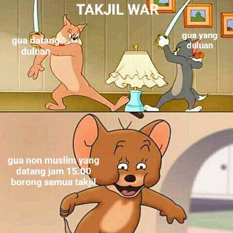 meme Jerry lihat Tom dan Spike debat (dok. pribadi/Iip Afifullah)