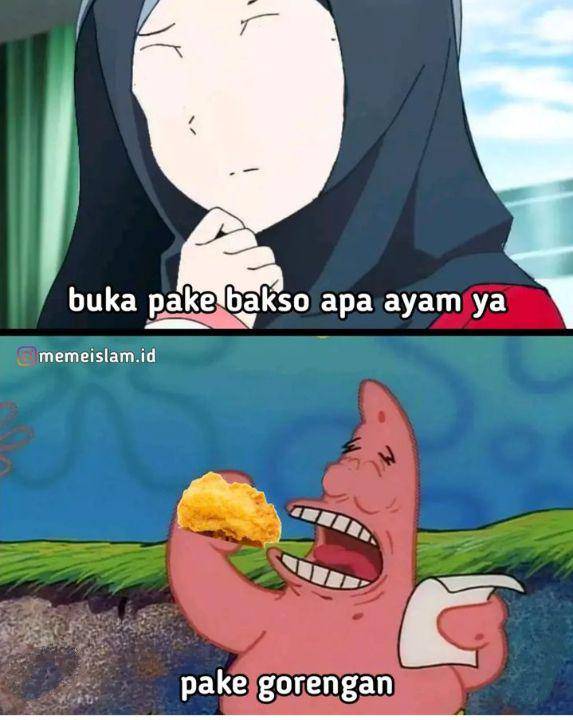 meme takjil gorengan (instagram.com/memeislam.id)