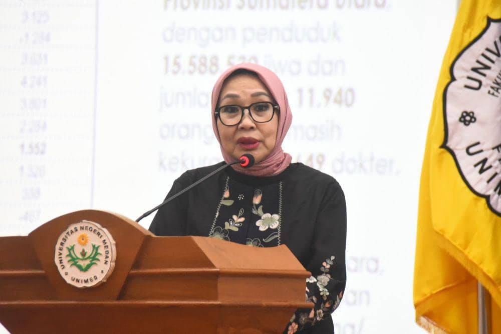 drg. Arianti nilai Sumut masih kekurangan dokter (dok.humas Unimed)