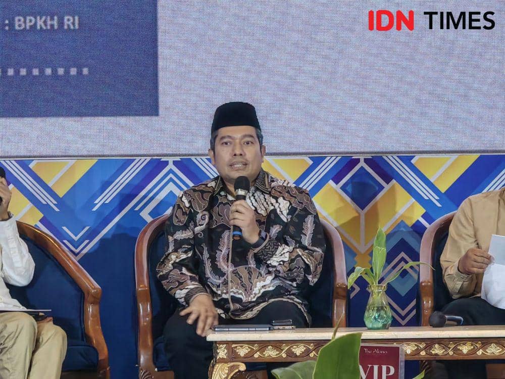 Anggota Badan Pelaksana BPKH Harry Alexander. (IDN Times/Larasati Rey)