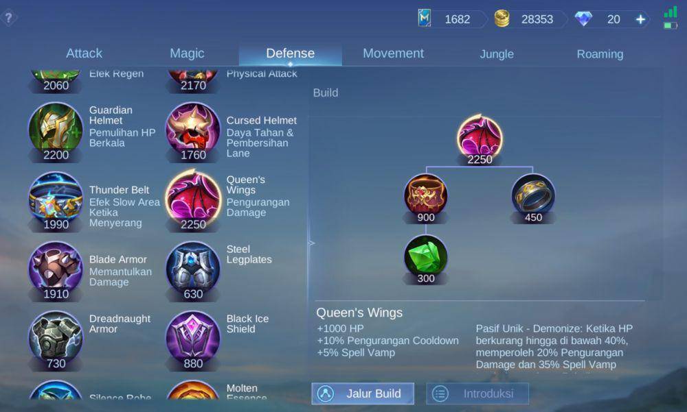 tampilan item Queen’s Wings (dok. Moonton/Mobile Legends)