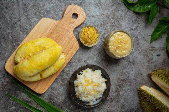ilustrasi bahan ketan durian (freepik.com/jcomp)