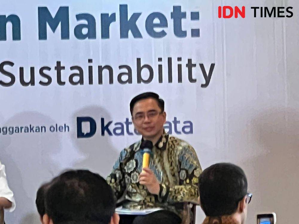 Group Chief Strategy & Planning Officer dari Star Energy Geothermal, Agus Sandy Widyanto, pada Selasa (19/3/2024) (IDN Times/Amara Zahra)