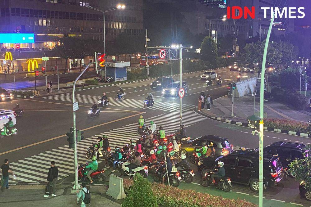 Jalan M.H. Thamrin, Jakarta Pusat. (IDN Times/Vadhia Lidyana)