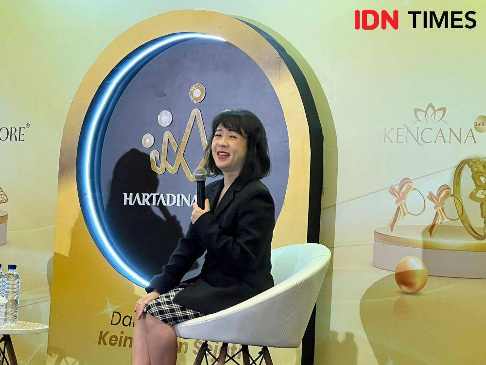 CEO PT Hartadinata Abadi Tbk, Sandra Sunanto. (IDN Times/Amara Zahra)