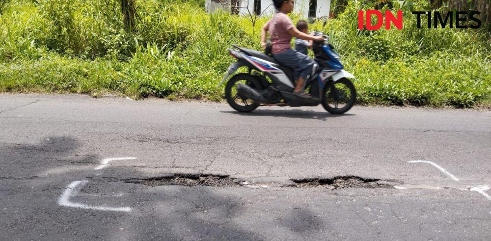 Jalan Berlubang di Jogja Jadi Ancaman Pemudik
