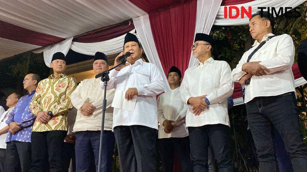 Menang Pilpres 2024, Prabowo Subianto Berterima Kasih ke Jokowi