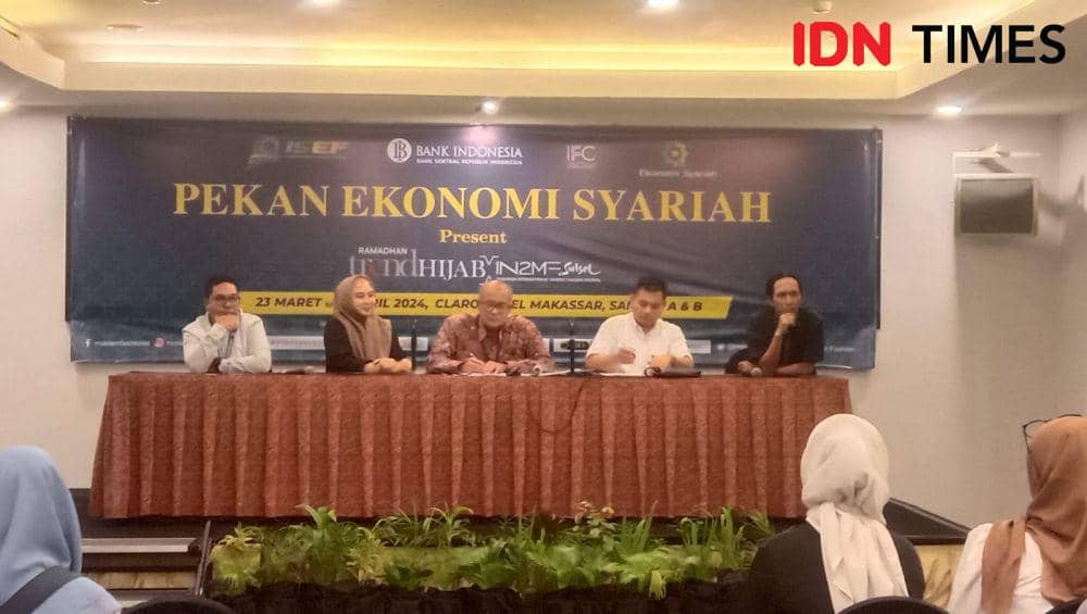 Bank Indonesia Perwakilan Sulawesi Selatan, kembali menggelar event Pekan Ekonomi Syariah (PESYAR), Rabu (20/3/2024). IDN Times/Ashrawi Muin