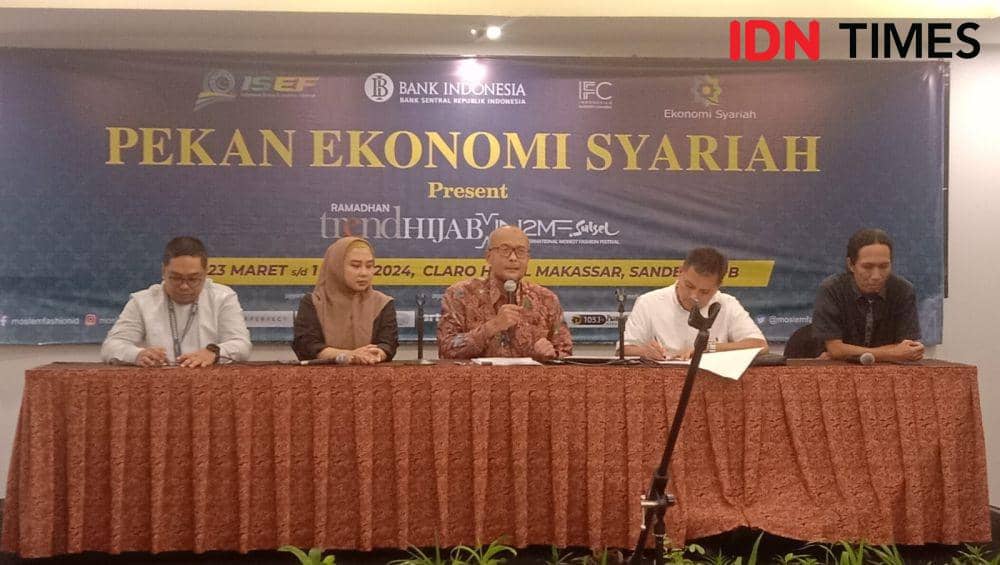 Bank Indonesia Perwakilan Sulawesi Selatan, kembali menggelar event Pekan Ekonomi Syariah (PESYAR), Rabu (20/3/2024). IDN Times/Ashrawi Muin