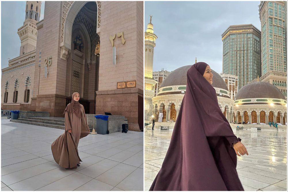 9 Potret Dara Arafah Umrah di Bulan Ramadan 2024, Semakin Khusyuk!