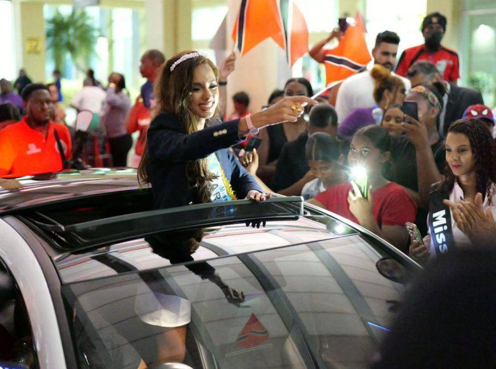 Potret Penyambutan Ache Abrahams Usai Raih Gelar Miss World Karibia 2024 (Instagram.com/103fmtrinidad)