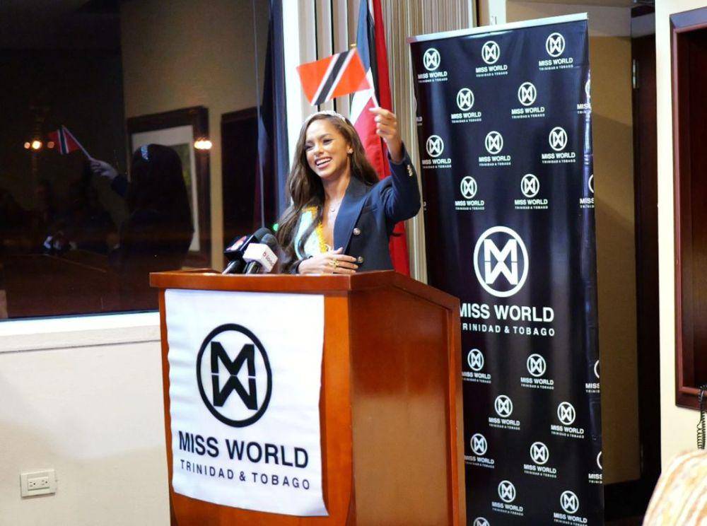 Potret Penyambutan Ache Abrahams Usai Raih Gelar Miss World Karibia 2024 (Instagram.com/103fmtrinidad)