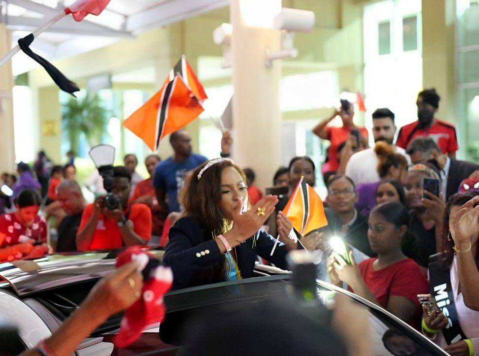 Potret Penyambutan Ache Abrahams Usai Raih Gelar Miss World Karibia 2024 (Instagram.com/103fmtrinidad)