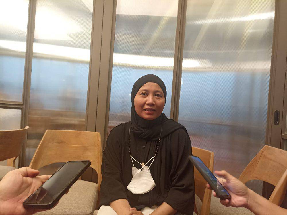 Nur Jamila, Direktur BERAGAM (PT Berangan RagamRasa) dalam Press Conference Amsterdam Coffee Festival 2024, 20 Maret 2024. (IDN Times/M. Tarmizi Murdianto)