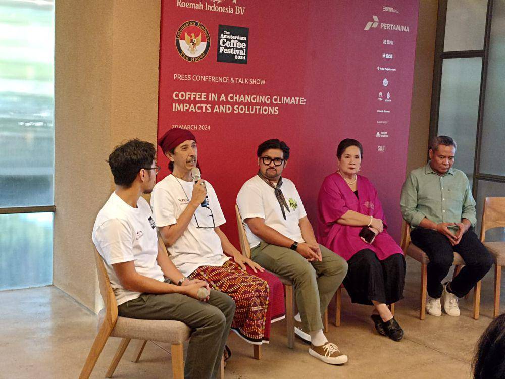 Press Conference Amsterdam Coffee Festival 2024. 20 Maret 2024. (IDN Times/M. Tarmizi Murdianto)