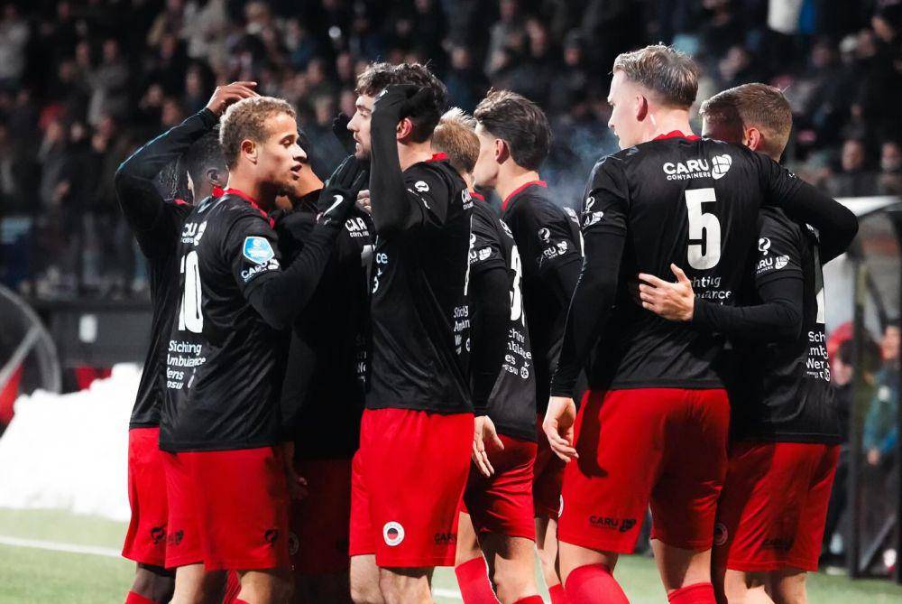 Pemain Excelsior saat merayakan kemenangan. (instagram.com/excelsiorrdam)