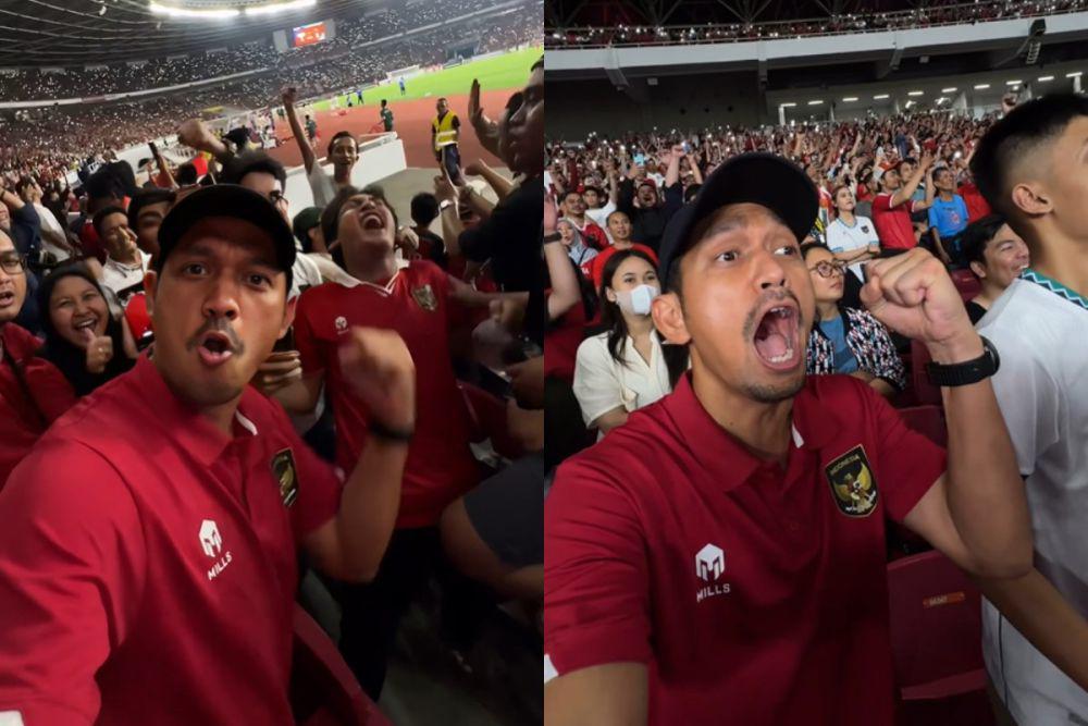 7 Potret Ekspresi Ibnu Jamil saat Egy Maulana Cetak Gol di Laga Timnas
