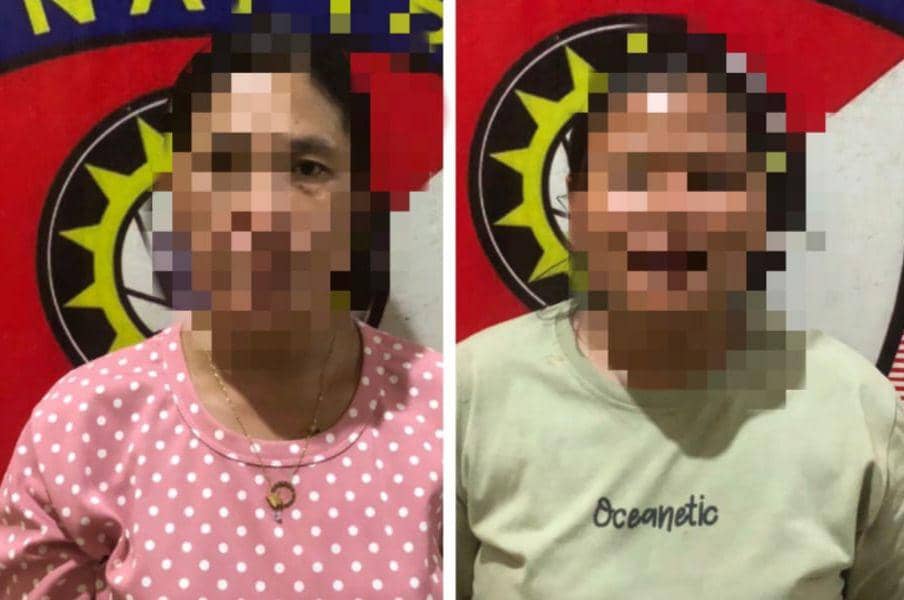Tersangka inisal PT (21) dan AR (36). (Dok. Polres Lampung Timur).