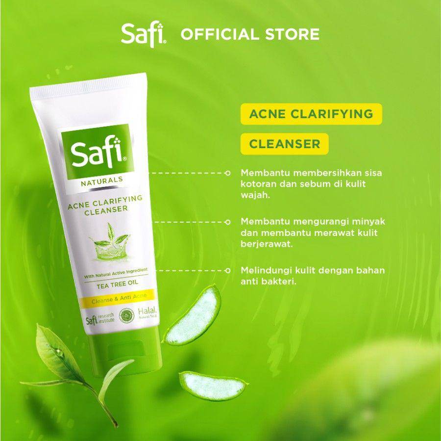 Safi Naturals Clarifying Cleanser Tea Tree Oil (tokopedia.com/safiofficial)