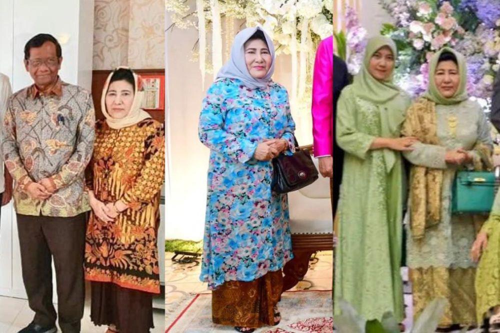 12 OOTD Istri Mahfud MD, Berwibawa dan Anggun!