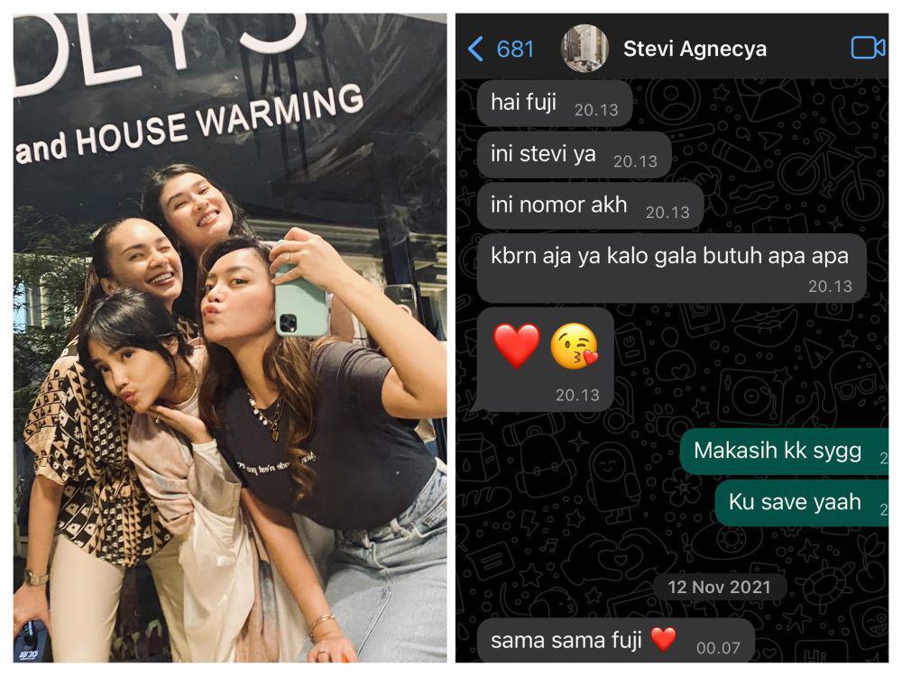 10 Potret Kenangan Fuji Utami dan Stevi Agnecya, Banyak Bantu Gala
