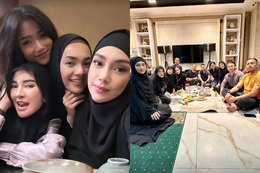 7 Potret Sahabat Artis di Pemakaman dan Tahlilan Stevie Agnecya