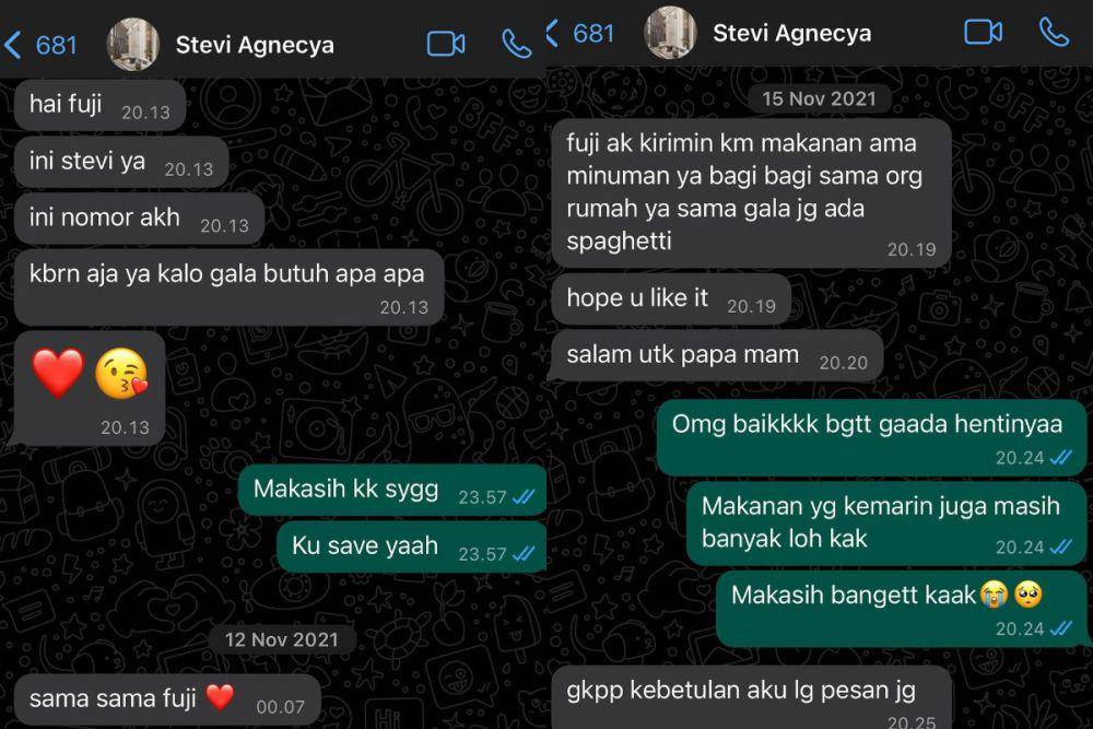 potret kebersamaan Fuji dan Stevie Agnecya (instagram.com/fuji_an)