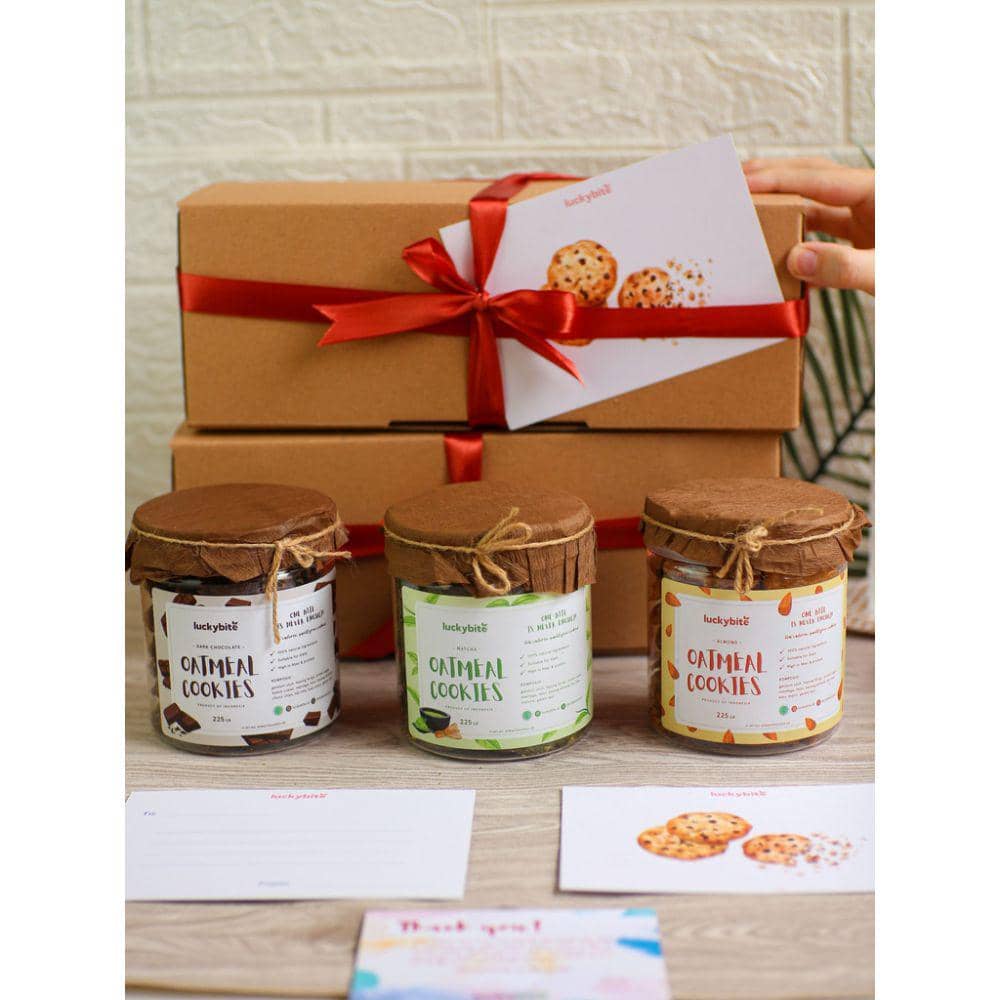 Hampers oatmeal cookies untuk ide hampers lebaran (Shopee.com/Luckybite)