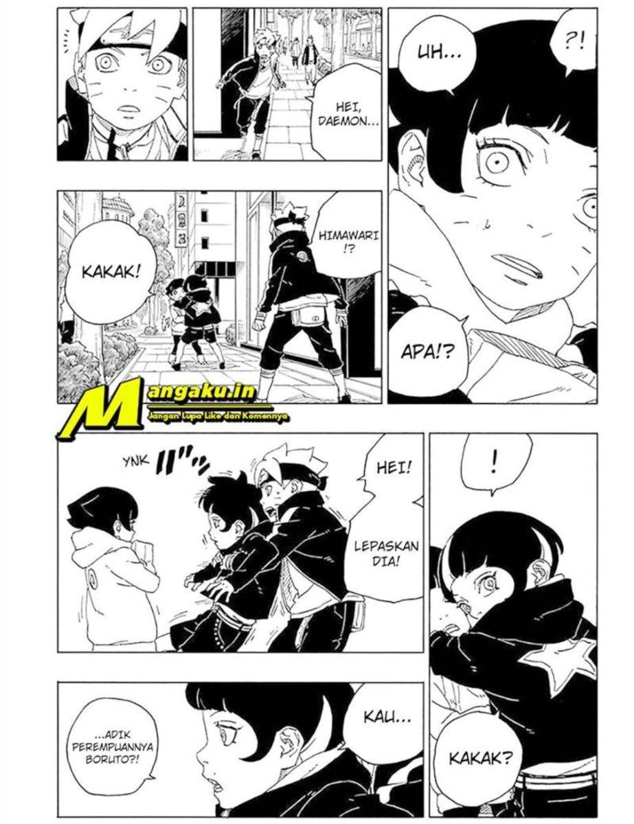 Daemon yang mengurungkan niatnya untuk menyerang Himawari/komiku.id