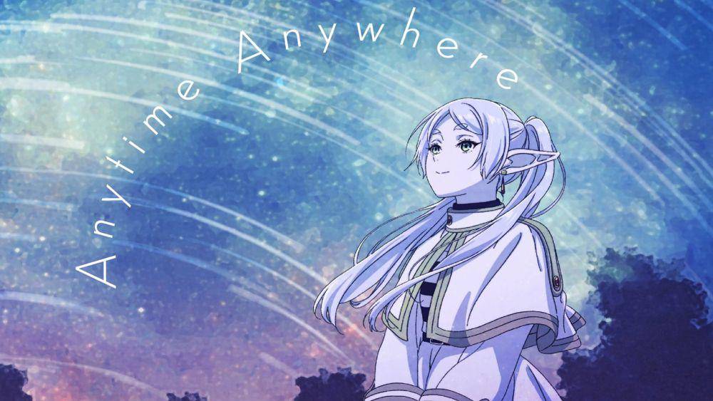 cover single "Anytime, Anywhere" versi Frieren (dok. MADHOUSE/Frieren: Beyond Journey's End)