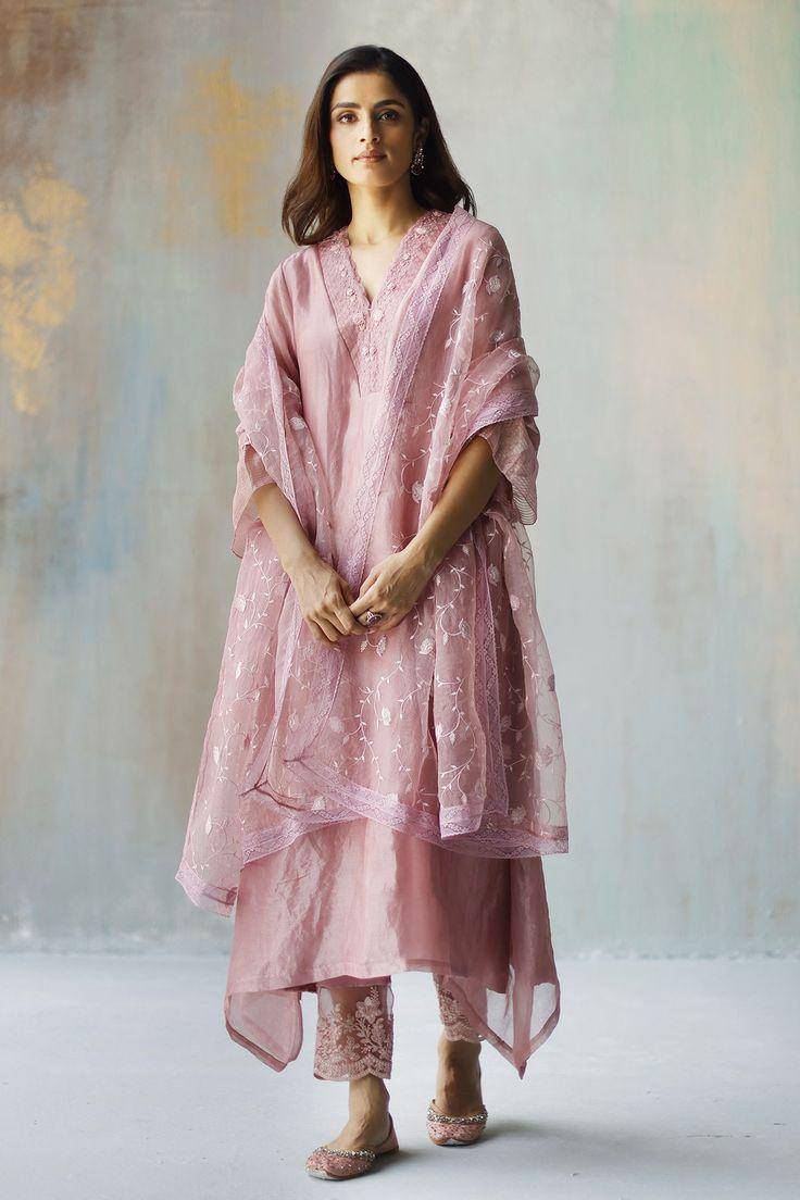 Set organza untuk lebaran (Pinterets.com/Aza Fashions Official)