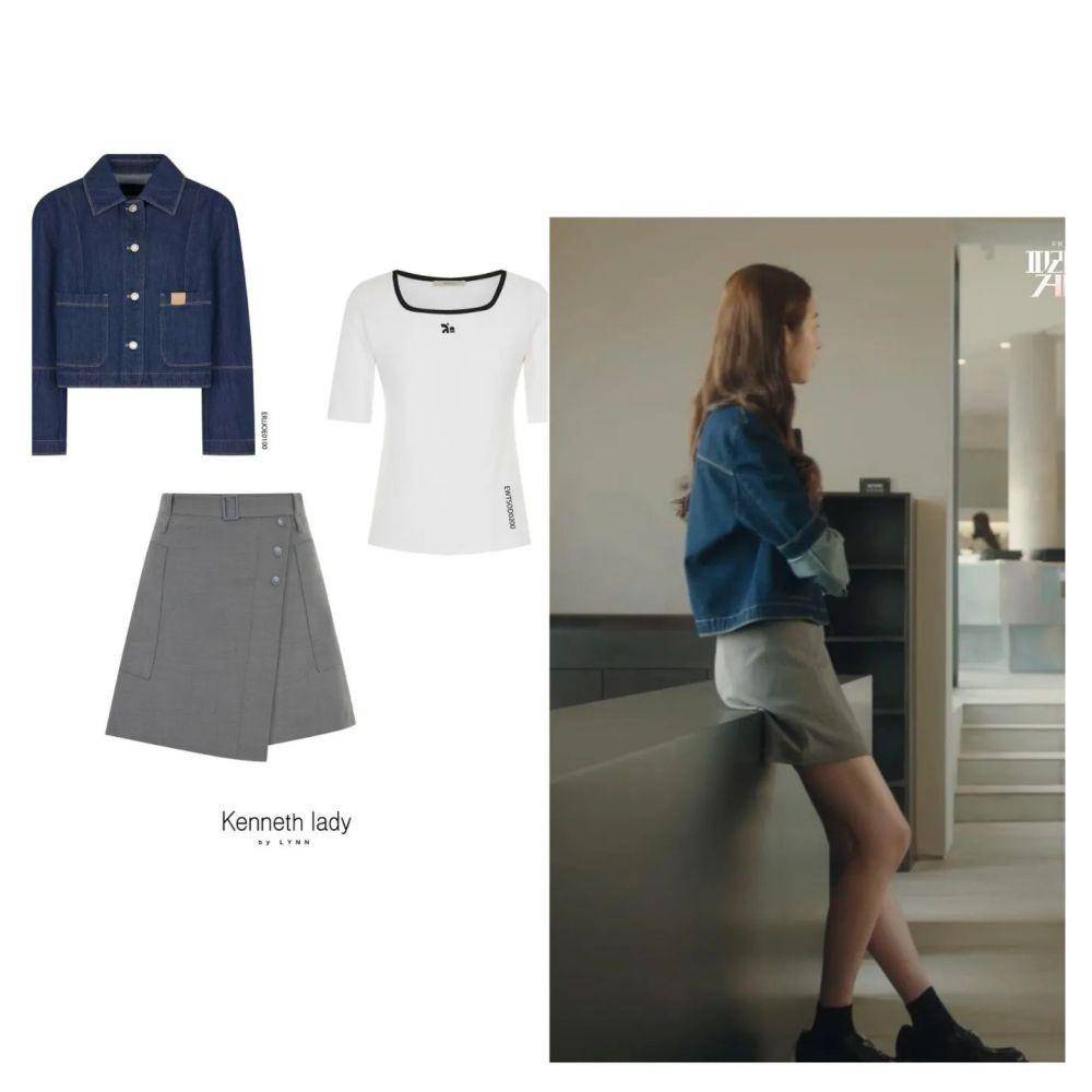 outfit Jang Da Ah di Pyramid Game (instagram.com/kenneth_lady)