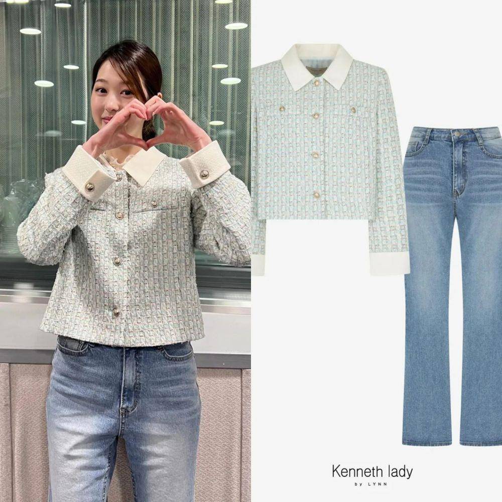 outfit Jang Da Ah di Pyramid Game (instagram.com/kenneth_lady)