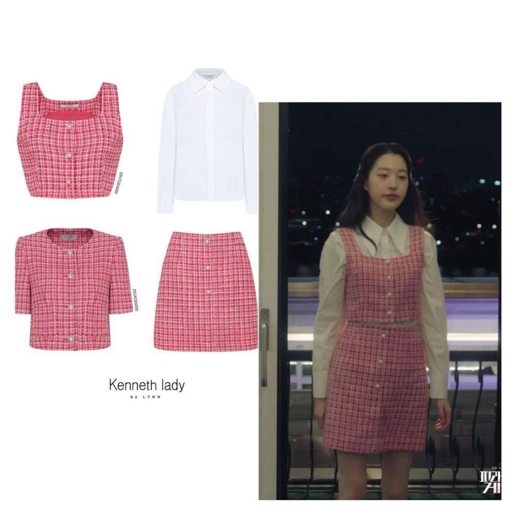 outfit Jang Da Ah di Pyramid Game (instagram.com/kenneth_lady)