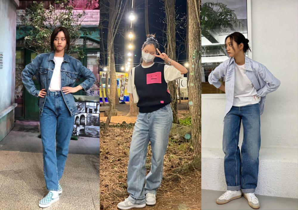 9 Ide Padu Padan T-shirt ala Lee Hyeri, Simpel dan Stylish!