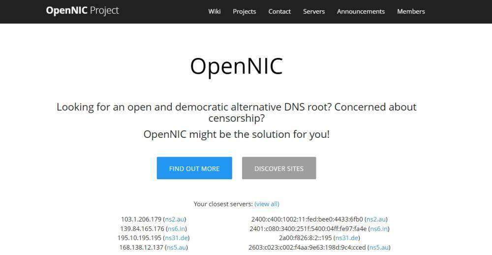 OpenNIC (dok. OpenNIC)