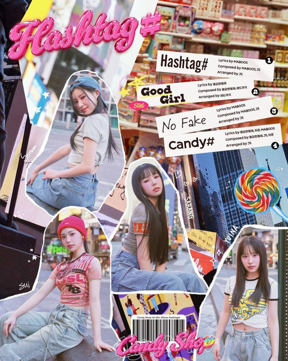 tracklist album Hashtag# (instagram.com/brave_candyshop)