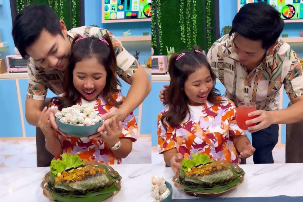 7 Potret Nicky Tirta Masak buat Kiky Saputri, Dibikin Salah Tingkah!