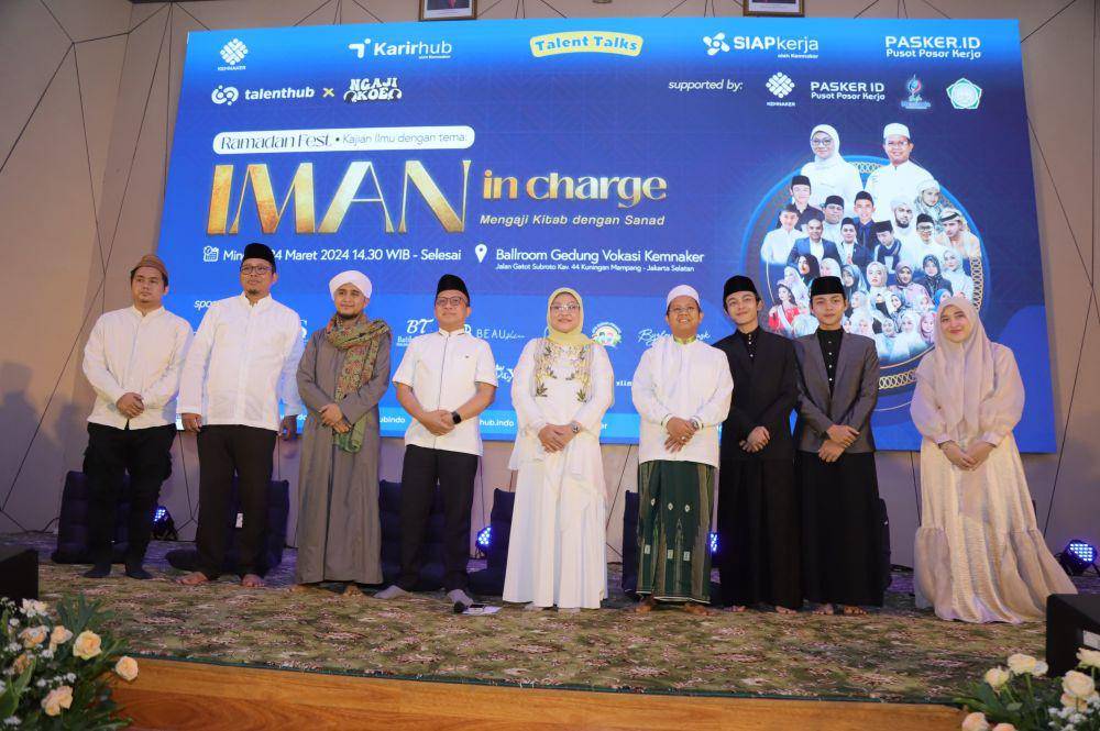 Menaker saat menghadiri Talent Talks di Jakarta, Minggu (24/3/2024). (Dok. Kemnaker)