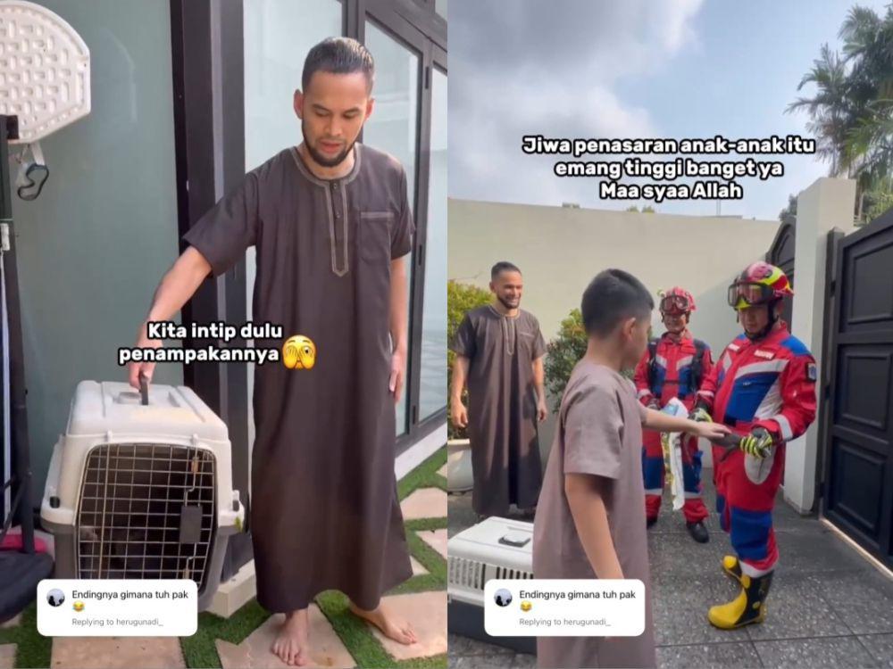 8 Potret Rumah Teuku Wisnu Kemasukan Biawak, Datangkan Damkar