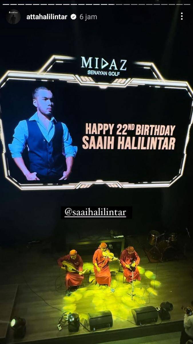 potret ultah Saaih ke-22 (instagram.com/attahalilintar)