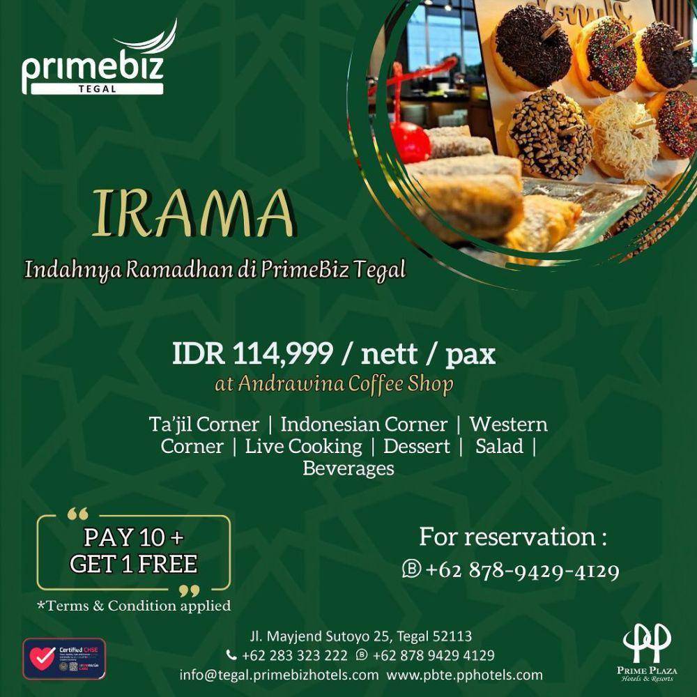 promo bukber all you can eat di PrimeBiz Tegal (instagram.com/primebiz_tegal)
