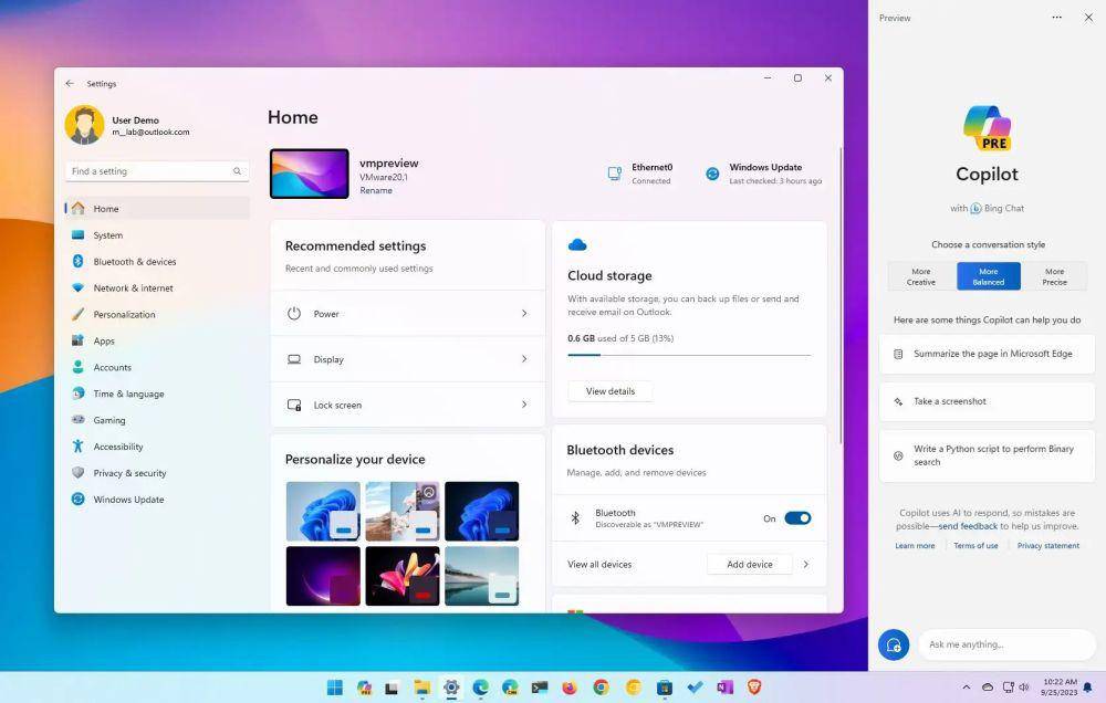 Copilot Windows 11 (dok. Microsoft)
