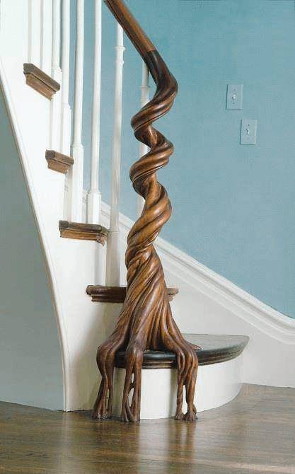 potret desain pegangan tangga paling keren (reddit.com/r/Design****)