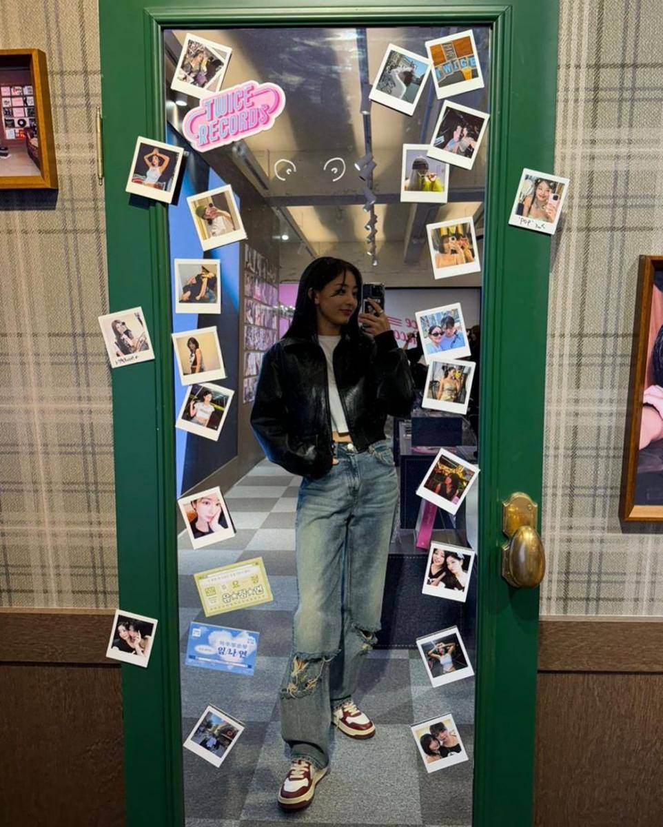 ide daily outfit ala Jihyo TWICE (instagram/_zyozyo)