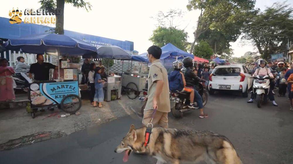 Alshad Ahmad beli takjil bawa serigala (YouTube.com/Alshad Ahmad)
